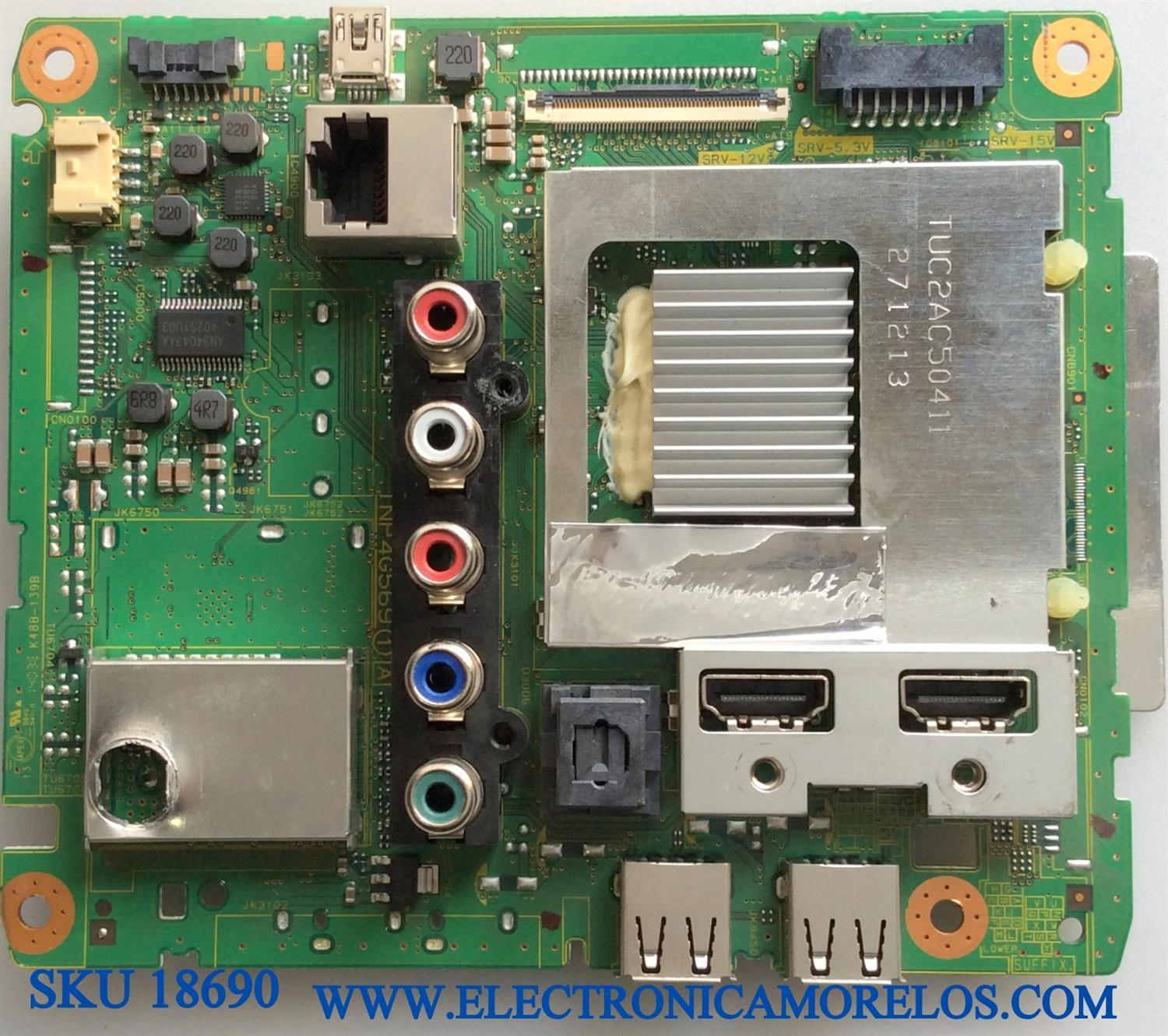 MAIN PANASONIC / TNP4G569UA / TNP4G569 / TNP4G569 1 A /  ( "CONECTOR BALUM DAÑADO" ) / MODELO TC-50AS530U	